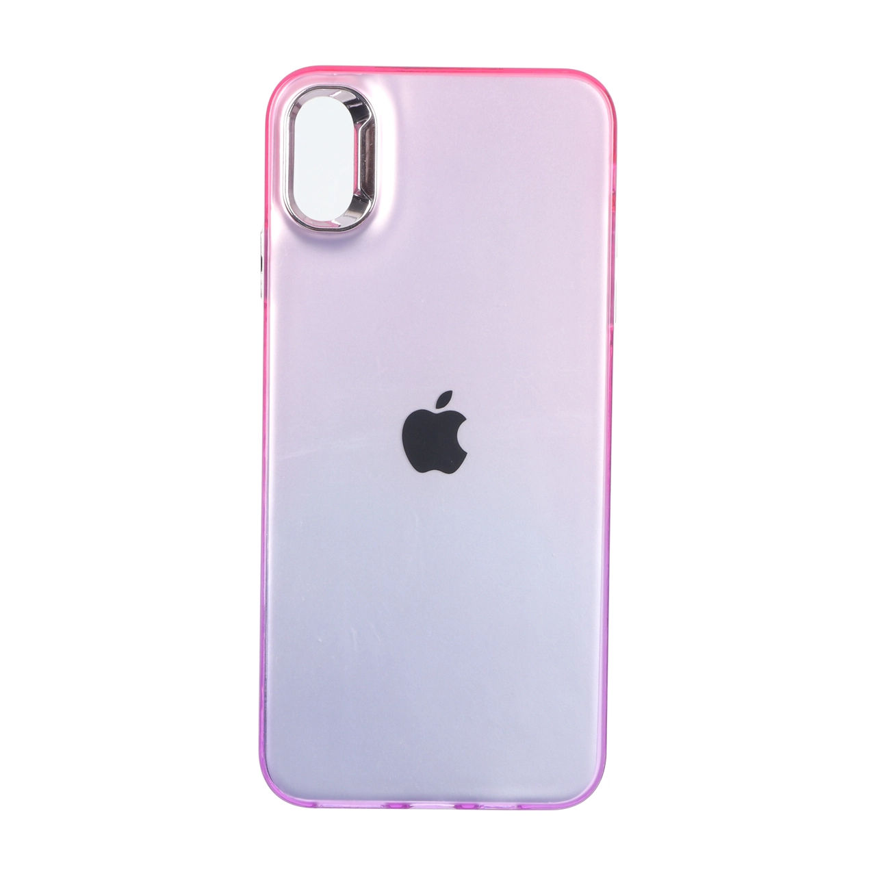 قاب SO COOL لنز متال لوگودار دور رنگی Apple iPhone X Max / iPhone XS Max - صورتی بنفش