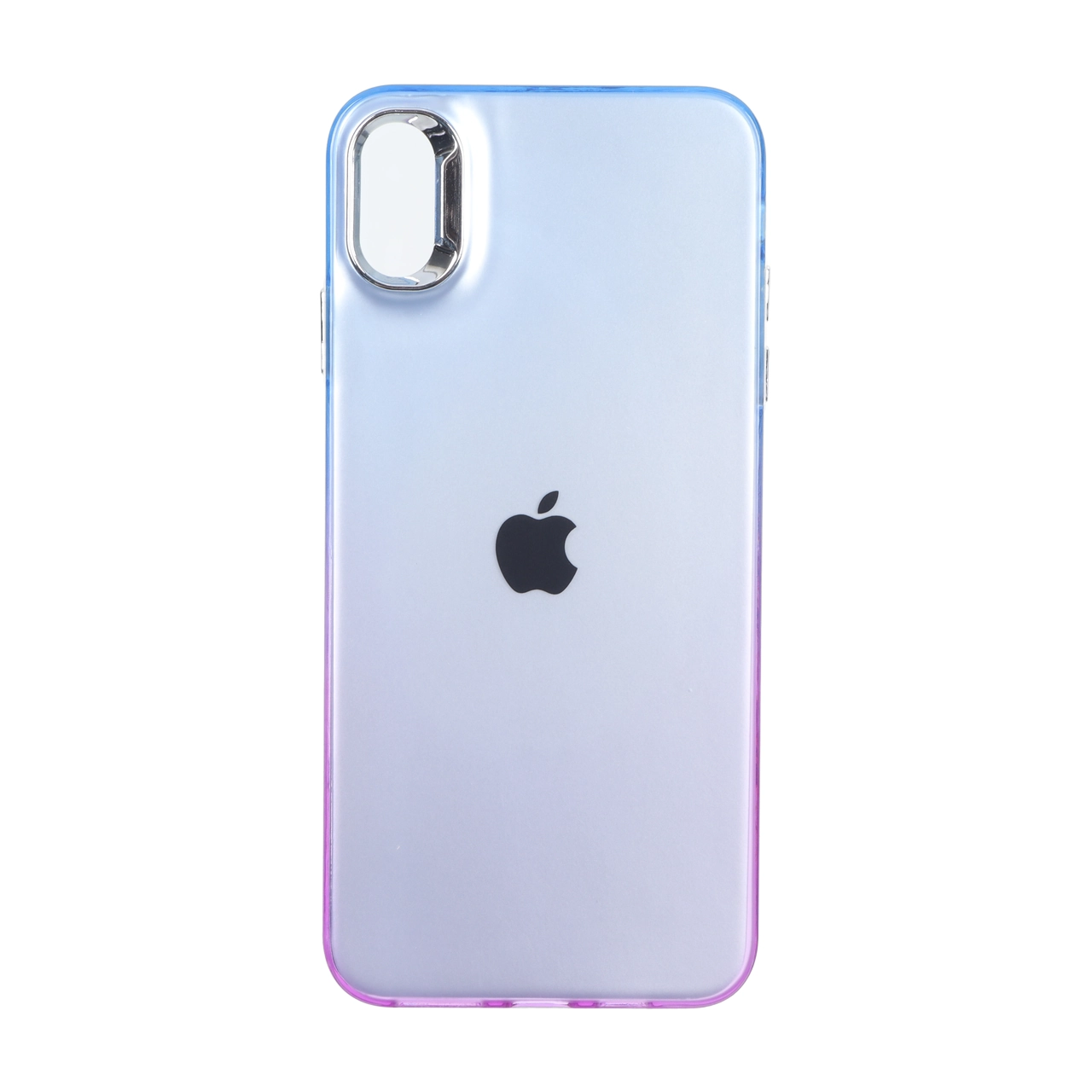 قاب SO COOL لنز متال لوگودار دور رنگی Apple iPhone X Max / iPhone XS Max - آبی بنفش