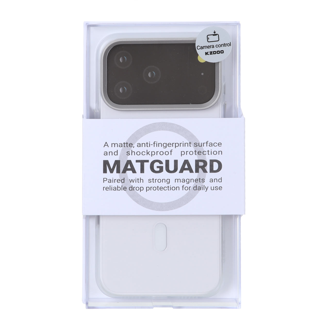 قاب Original KDoo MATGUARD Magsafe مدل Apple iPhone 17 Pro -شفاف (پک دار)