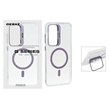 قاب Bracket شفاف Magsafe اکلیلی Samsung Galaxy S25 FE - بنفش (پک دار)