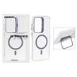 قاب Bracket شفاف Magsafe اکلیلی Samsung Galaxy A56 / A36 - بنفش (پک دار)