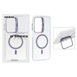 قاب Bracket شفاف Magsafe اکلیلی Samsung Galaxy A17 / A26 - بنفش (پک دار)
