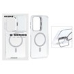 قاب Bracket شفاف Magsafe اکلیلی Samsung Galaxy A17 / A26 - نقره ای (پک دار)