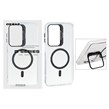 قاب Bracket شفاف Magsafe اکلیلی Samsung Galaxy A17 / A26 - مشکی (پک دار)
