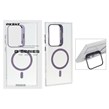 قاب Bracket شفاف Magsafe اکلیلی Samsung Galaxy S24 Ultra - بنفش (پک دار)