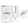 قاب Bracket شفاف Magsafe اکلیلی Samsung Galaxy S24 Ultra - نقره ای (پک دار)
