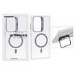 قاب Bracket شفاف Magsafe اکلیلی Samsung Galaxy S23 Ultra - بنفش (پک دار)