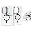 قاب Bracket شفاف Magsafe اکلیلی Samsung Galaxy S23 Ultra - مشکی (پک دار)
