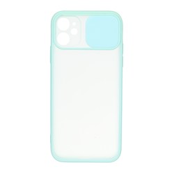 قاب پشت مات محافظ لنزدار کشویی Apple iPhone 11 - سبزآبی