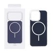 قاب پشت رنگی دور ژله ای با قابلیت شارژ MagSafe مدل Apple iPhone 14 Pro Max - سرمه ای (پک دار)