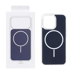 قاب پشت رنگی دور ژله ای با قابلیت شارژ MagSafe مدل Apple iPhone 13 Pro - سرمه ای (پک دار)