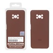 قاب سیلیکونی پاک کنی اورجینال Master Quality مدل Xiaomi Poco Poco X3 / Poco X3 Pro / Poco X3 NFC - قهوه ای (پک دار)