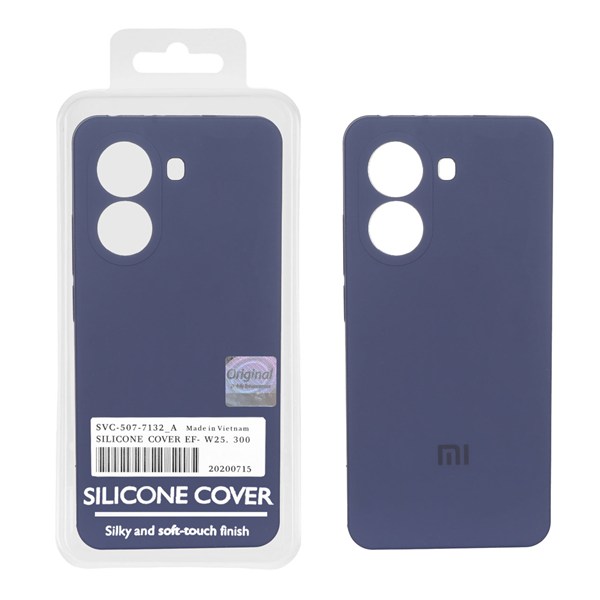 قاب سیلیکونی پاک کنی اورجینال Master Quality مدل Xiaomi Poco X7 Pro - سرمه ای (پک دار)