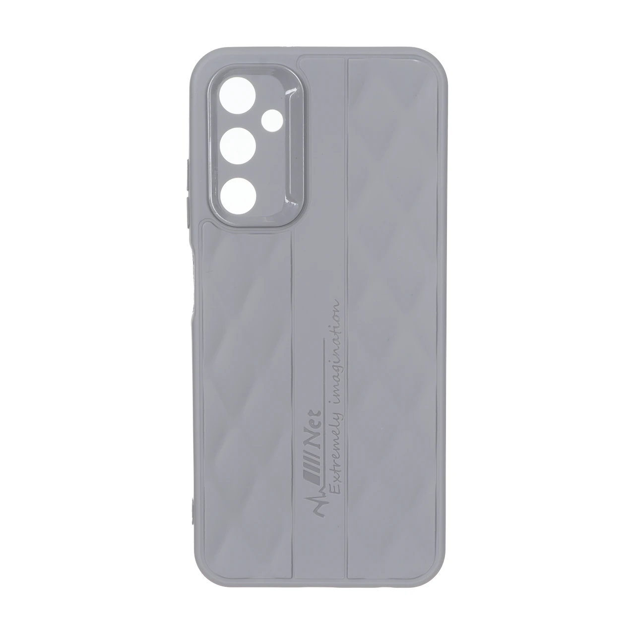قاب پافر لوزی Imagination دور لنز براق Samsung Galaxy A05s / M14 4G / F14 4G - طوسی کد 1