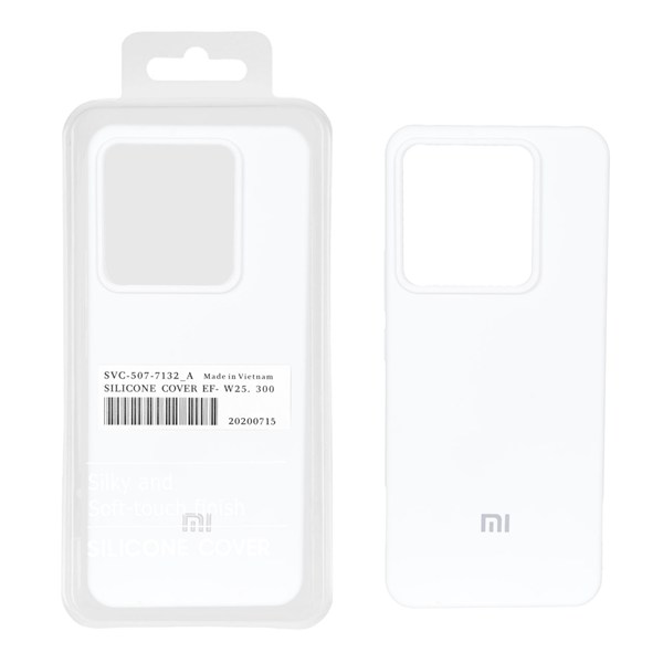 قاب سیلیکونی پاک کنی اورجینال درجه یک Xiaomi Redmi Note 13 Pro 5G / Poco X6 5G - سفید (پک دار)