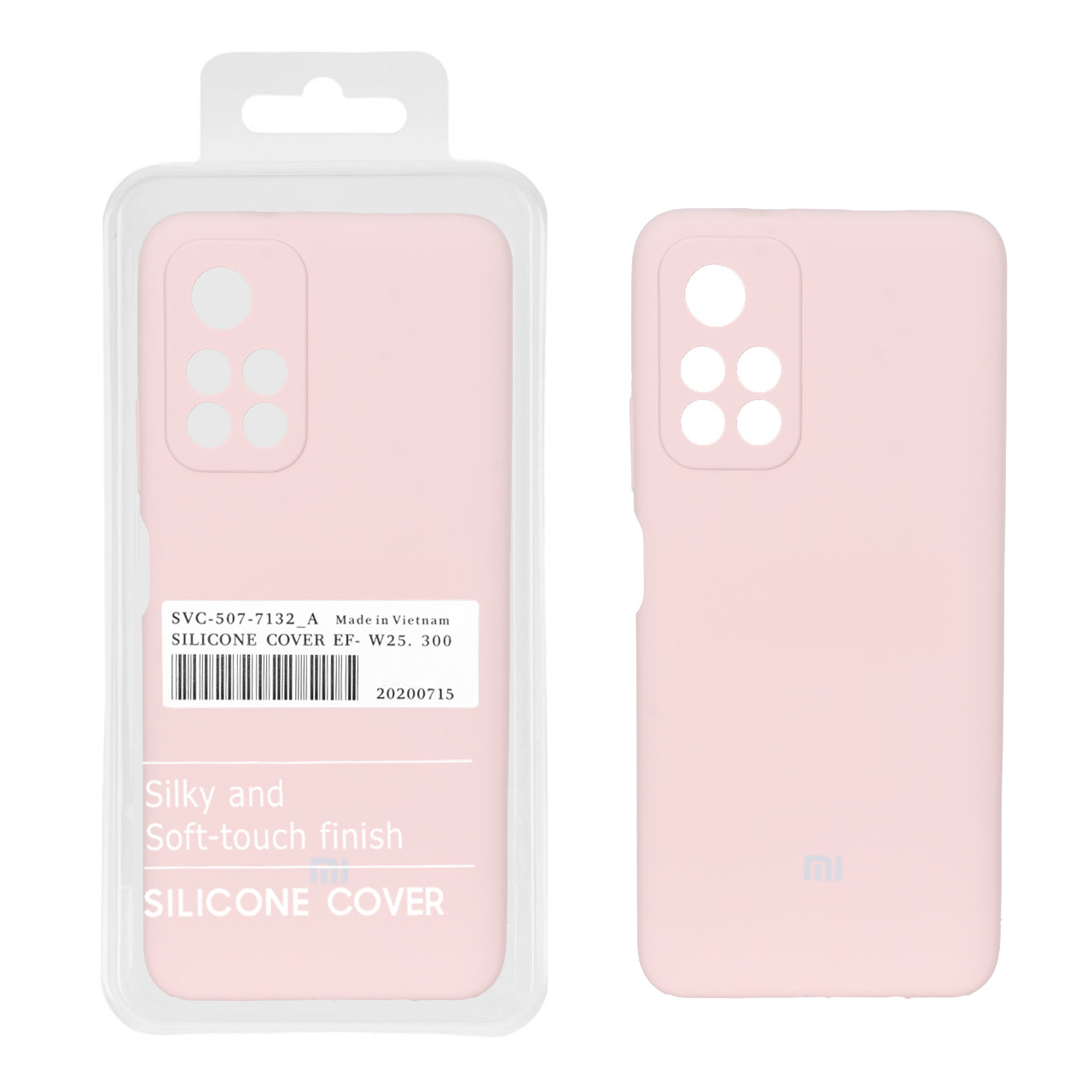 قاب سیلیکونی پاک کنی اورجینال درجه یک Xiaomi Redmi Note 11 5G / Poco M4 Pro 5G - صورتی چرک (پک دار)
