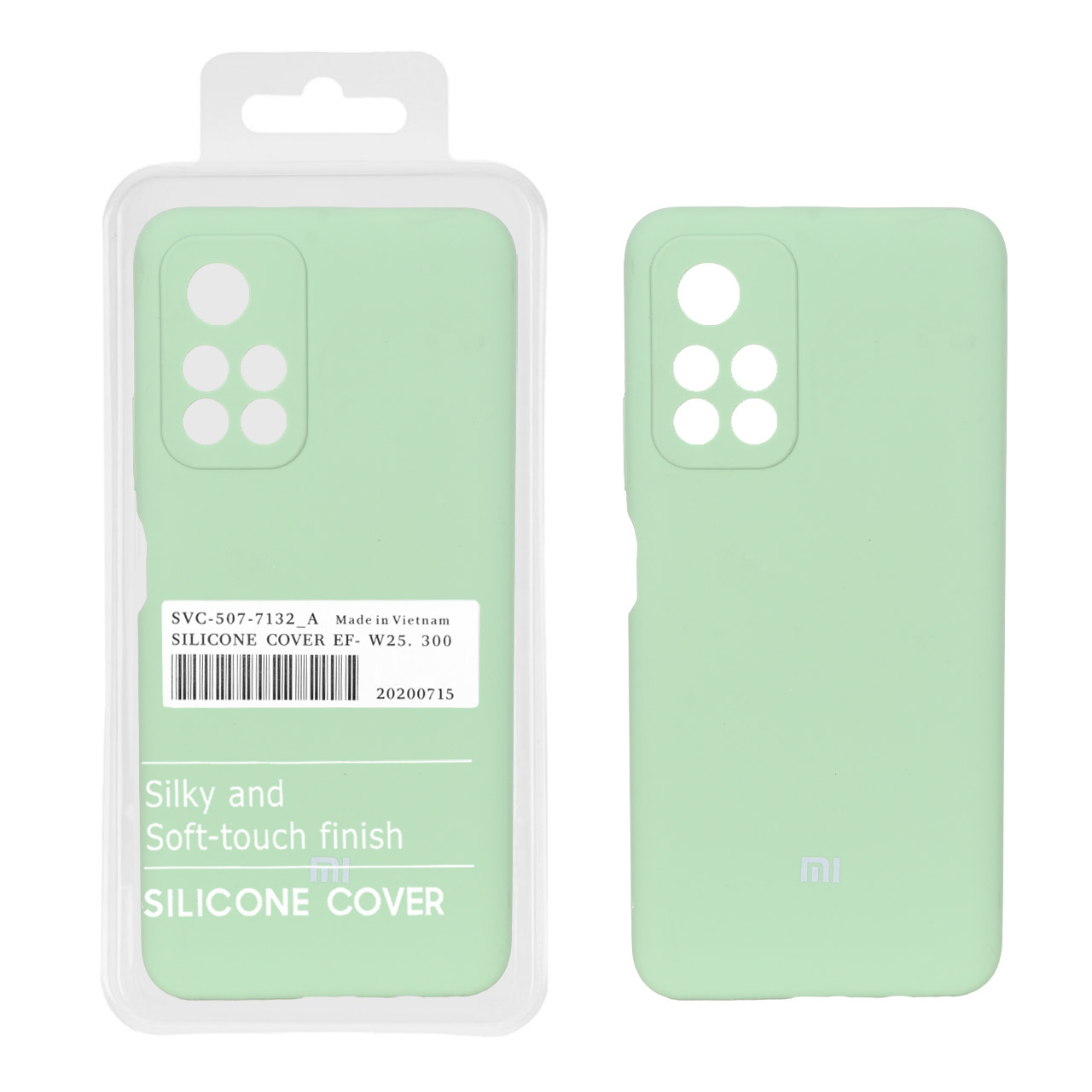 قاب سیلیکونی پاک کنی اورجینال درجه یک Xiaomi Redmi Note 11 4G / Redmi Note 11S - سبز (پک دار)