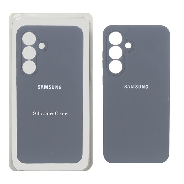 قاب سیلیکونی پاک کنی محافظ لنزدار اورجینال Samsung Galaxy S25 FE - خاکستری (پک دار)