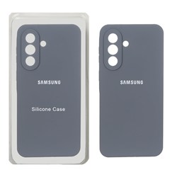 قاب سیلیکونی پاک کنی محافظ لنزدار اورجینال Samsung Galaxy A57 - خاکستری (پک دار)