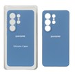قاب سیلیکونی پاک کنی محافظ لنزدار اورجینال Samsung Galaxy S26 Ultra - آبی تیره (پک دار)