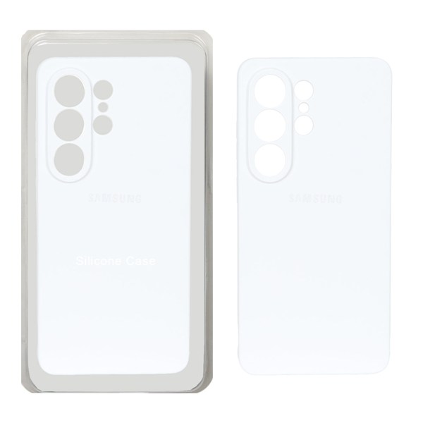قاب سیلیکونی پاک کنی محافظ لنزدار اورجینال Samsung Galaxy S26 Ultra - سفید (پک دار)