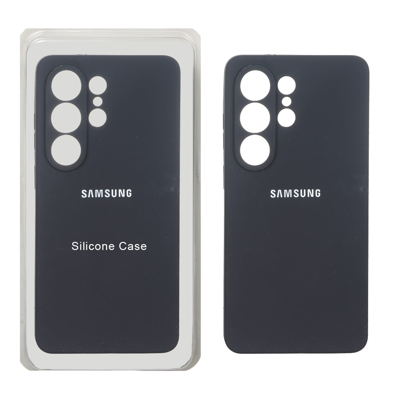 قاب سیلیکونی پاک کنی محافظ لنزدار اورجینال Samsung Galaxy S26 Ultra - مشکی (پک دار)