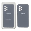 قاب سیلیکونی پاک کنی محافظ لنزدار اورجینال Samsung Galaxy A52 / A52s - خاکستری (پک دار)