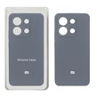 قاب سیلیکونی پاک کنی محافظ لنزدار اورجینال Xiaomi Redmi Note 13 4G - خاکستری (پک دار)