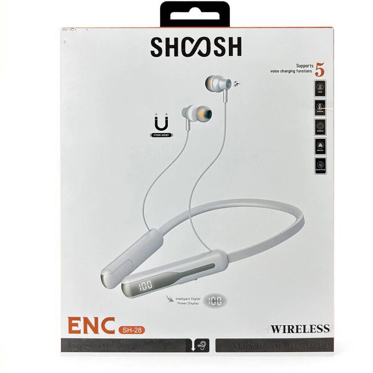 هندزفری گردنی بی سیم Shoosh مدل SH-28 ENC - کرم - SMO