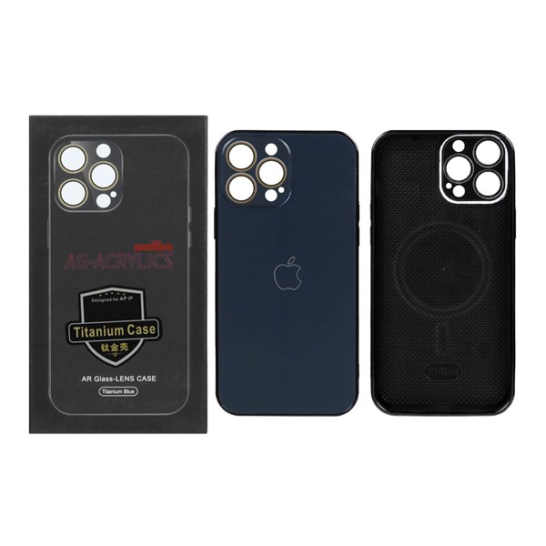 قاب AG ACRYLICS محافظ لنز گلس Magsafe مدل Apple iPhone 14 Pro Max - مشکی (پک دار)