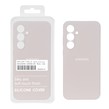 قاب سیلیکونی پاک کنی اورجینال درجه یک Samsung Galaxy S24 FE - خاکی (پک دار)
