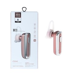 هندزفری بی سیم تک گوش HI-FI مدل M11 - رزگلد