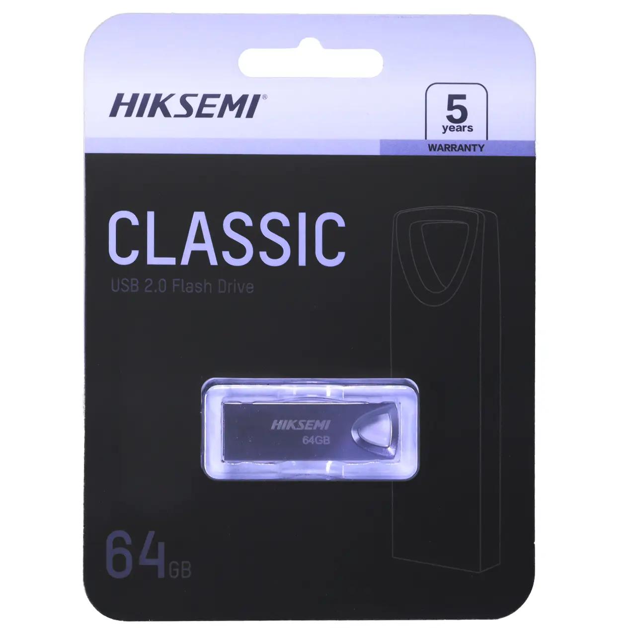 فلش مموری Hiksemi مدل Classic USB2.0 ظرفیت 64GB - نقره ای (گارانتی آسان سرویس)