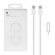کابل شارژ فست Apple Type-C To Type-C مدل MQKJ3ZM/A A2795 60W - سفید (گارانتی پارتیان پایا)