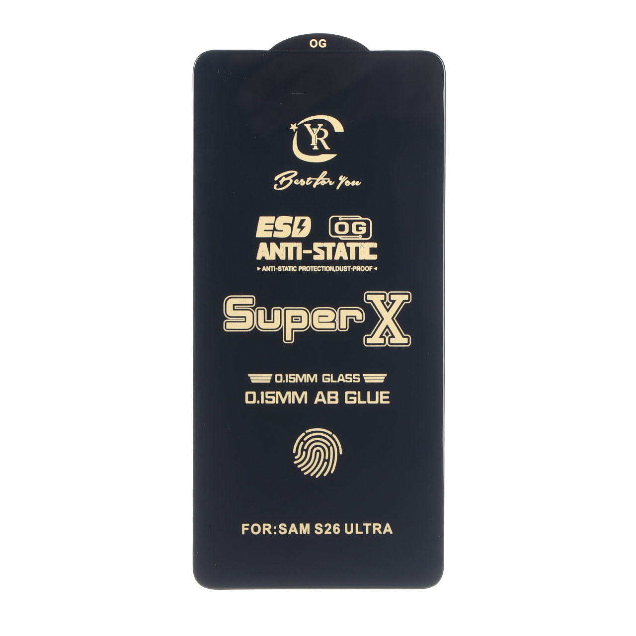 محافظ صفحه نمایش آنتی استاتیک Full Cover Super X مدل Samsung Galaxy S26 Ultra