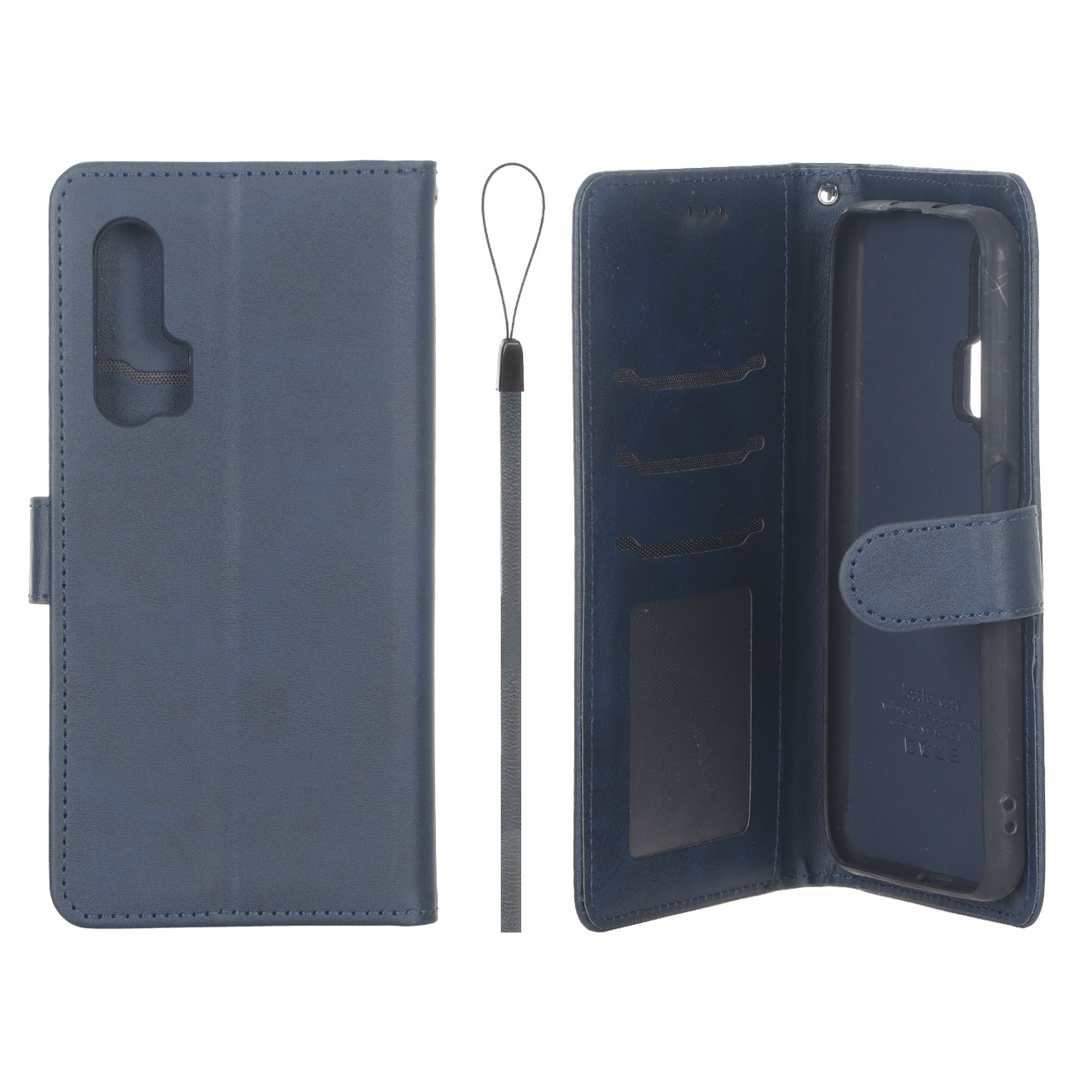 کیف موبایل مگنتی درجه یک داخل خز MNC Plus مدل Huawei Nova 5T / Honor 20 - سرمه ای