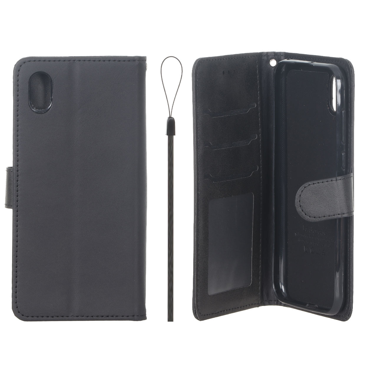 کیف موبایل مگنتی درجه یک داخل خز MNC Plus مدل Huawei Y5 (2019) / Y5 Prime (2019) / Honor 8s - مشکی کد 1
