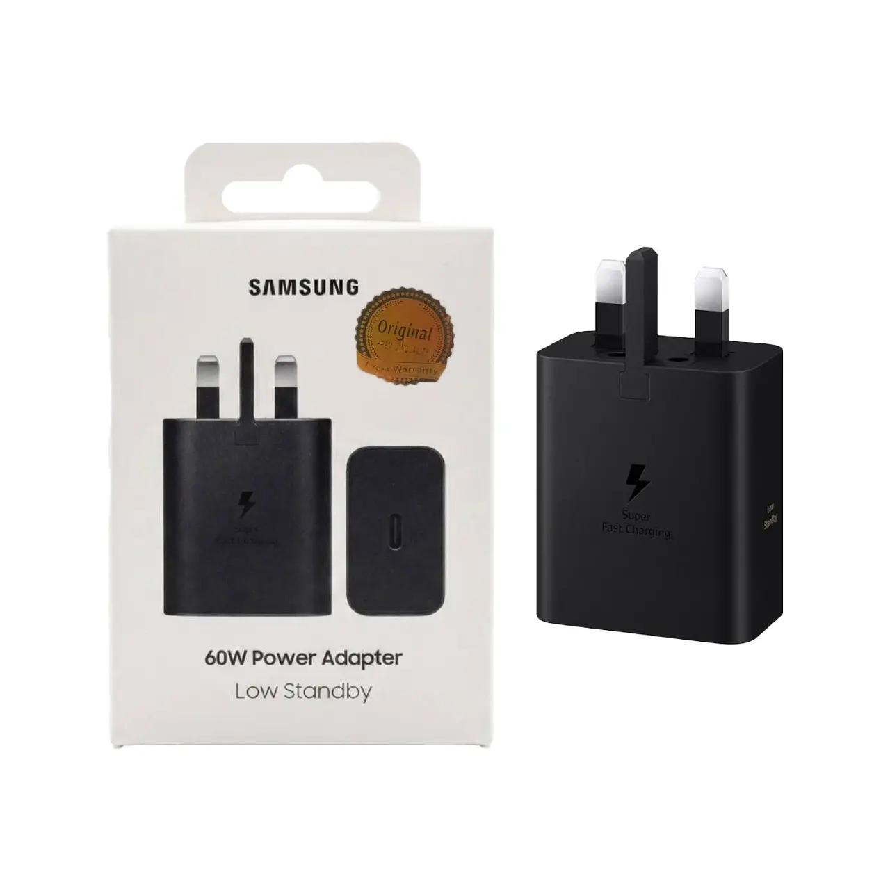 شارژر دیواری سه پین فست و PD تک پورت Samsung مدل EP-T6010 60W - مشکی - (Low Standby)( اصل چین ) KZN - پک ضعیف
