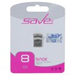 فلش مموری Save it USB2.0 مدل SAGE ظرفیت 8GB - نقره ای (گارانتی مادام العمر آی تین)