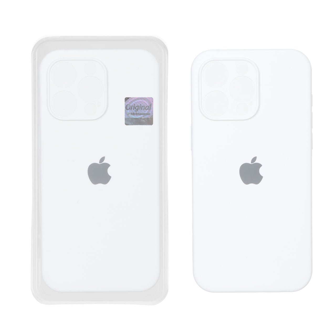 قاب سیلیکونی پاک کنی اورجینال Master Quality مدل Apple iPhone 15 Pro - سفید (پک دار)