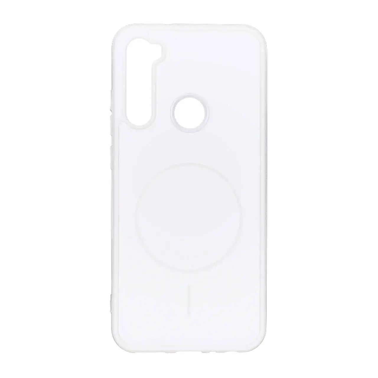 قاب طرح PVD مات طرح مگ سیف Xiaomi Redmi Note 8 - سفید