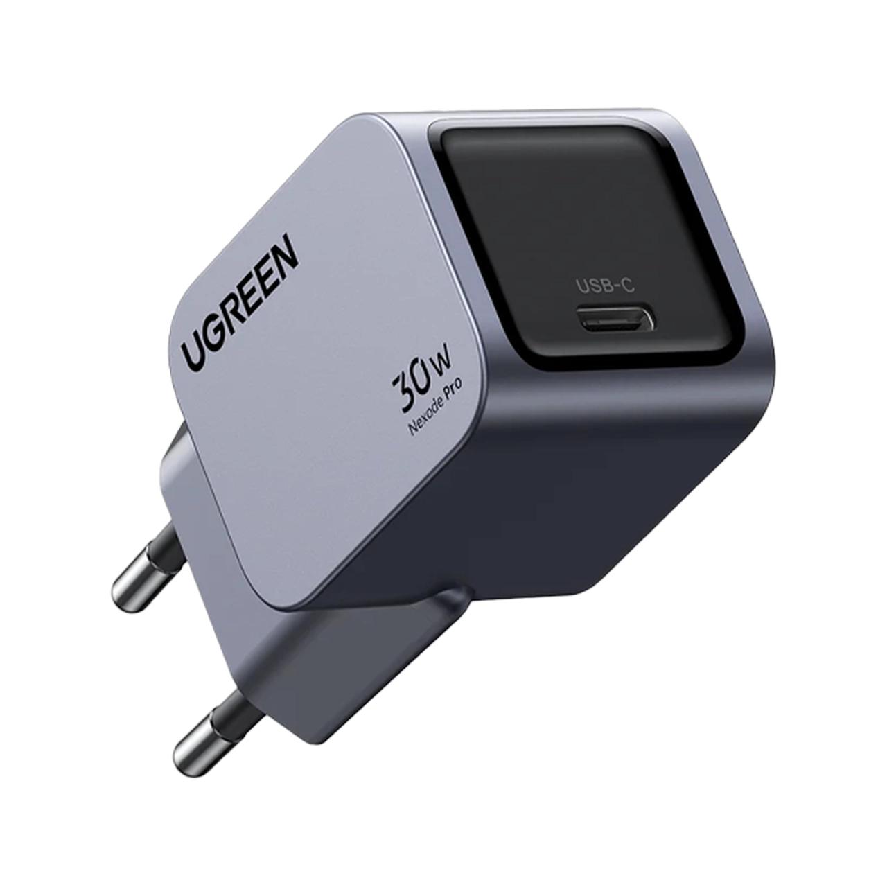 شارژر دیواری PD و فست تک پورت UGREEN مدل Nexode Pro X703-35006 30W -خاکستری (گارانتی 18 ماهه آسان پیشرو)