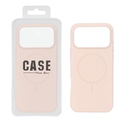 قاب سیلیکونی پاک کنی اورجینال درجه یک MagSafe مدل Apple iPhone 17 Pro Max - نسکافه ای (پک دار)