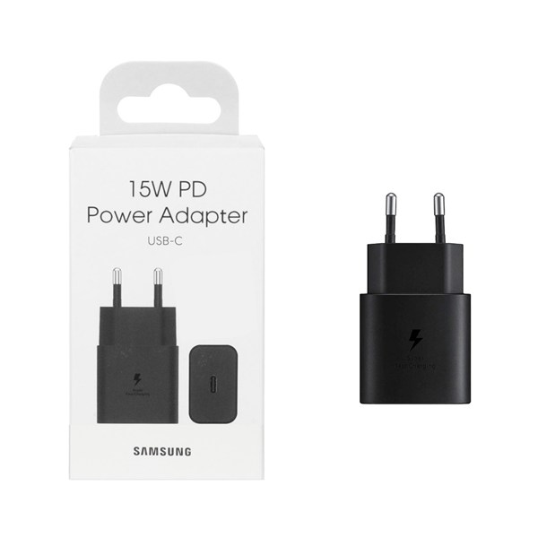 شارژر دیواری فست و PD تک پورت SAMSUNG مدل EP-T1510 15W - مشکی (openbox)