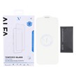 محافظ صفحه نمایش شیشه ای اورجینال ALFA بدون حاشیه Apple iPhone 16 / iPhone 15 / iPhone 14 Pro (پک دار)