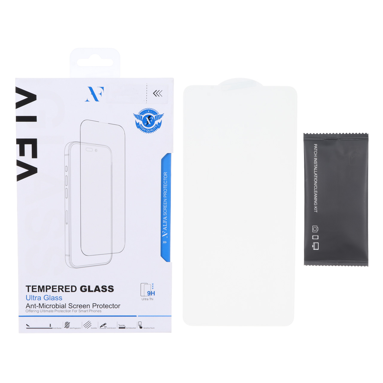 محافظ صفحه نمایش شیشه ای اورجینال ALFA بدون حاشیه Samsung Galaxy S26 Ultra (پک دار)