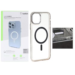 قاب اورجینال belkin شفاف Magsafe مدل Apple iPhone 11 Pro Max - مشکی (پک دار)