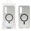 قاب اورجینال کریستالی MagSafe شفاف Creative مدل Samsung Galaxy S25 FE - مشکی (پک دار)