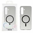 قاب اورجینال کریستالی MagSafe شفاف Creative مدل Samsung Galaxy S24 FE - مشکی (پک دار)