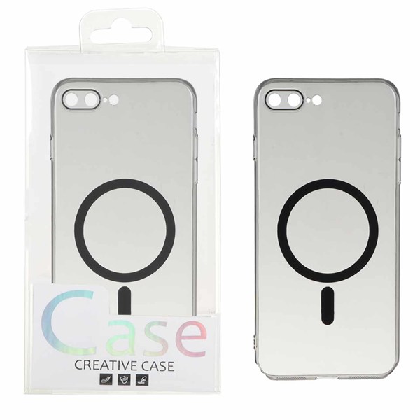 قاب اورجینال کریستالی MagSafe شفاف Creative مدل Apple iPhone 7 Plus / iPhone 8 Plus - مشکی (پک دار)